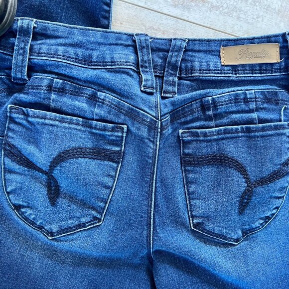 LAST CHANCE!  Fabulous Royalty WannaBettaButt? Distressed Skinny Jeans - Picture 6 of 10